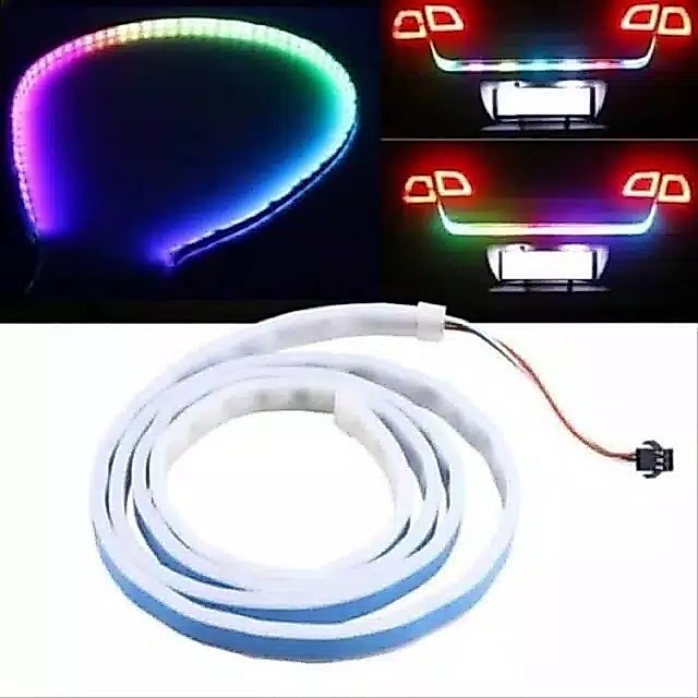 BAGASI MOBIL LAMPU LED 120 CM LED TAIL TRUNK RGB WARNA PELANGI 12V 36 Pintu Belakang Mobil STOP SEIN