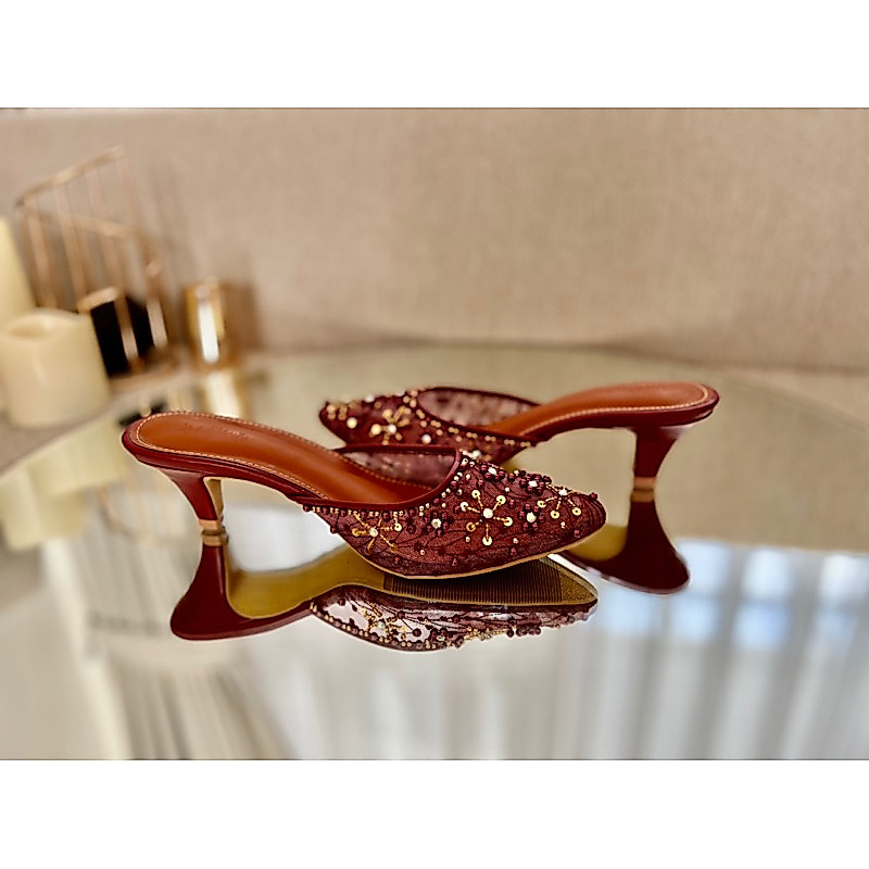 Wedding Shoes warna Maroon Marun #Sepatupayet