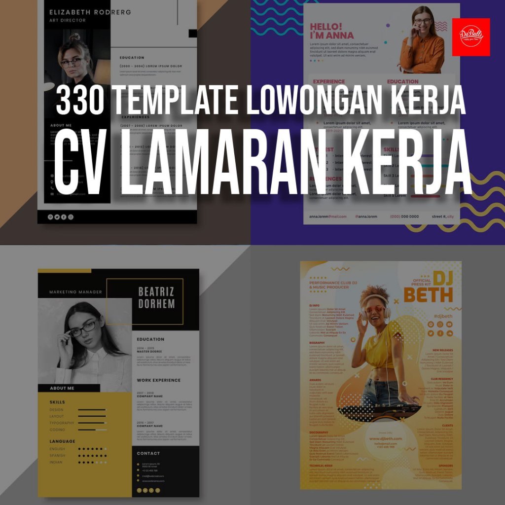 330 Template Lowongan Kerja - CV Lamaran Kerja