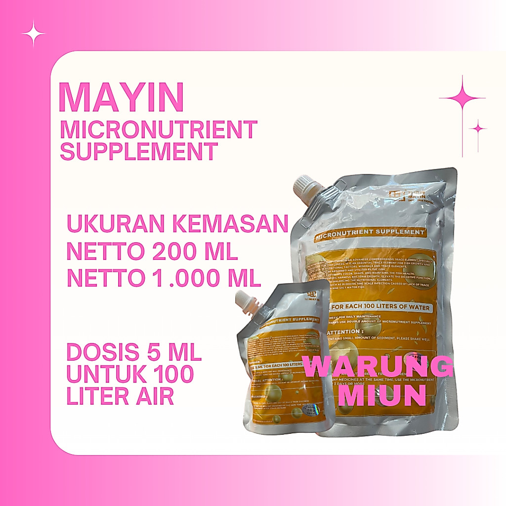 Mayin Micronutrient Supplement - Vitamin Ikan Boosting Immunity Colour