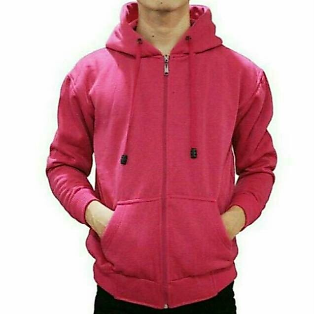 JAKET POLOS ZIPPER RESLETING PINK FANTA PRIA WANITA KEREN MURAH FASHION BANDUNG