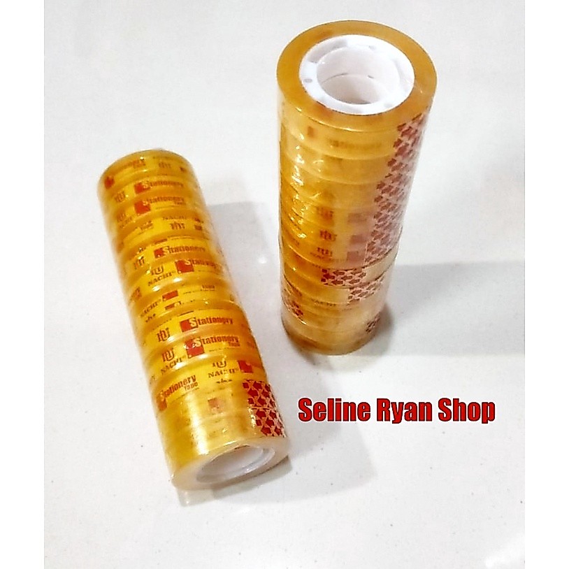 Isolasi Bening Selotip Bening Tranparent Kecil 12mm x 25 yard