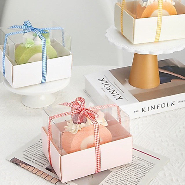 Box Korean Roll Cake / Box Mika Roll Cake / Dus Kue Bolu Gulung / Dus Mika Lapis Legit / Dus Mika La