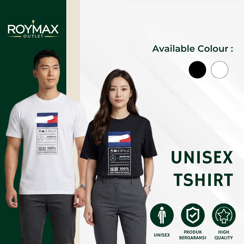 Kaos Tommy Lengan Pendek Unisex Pria Wanita