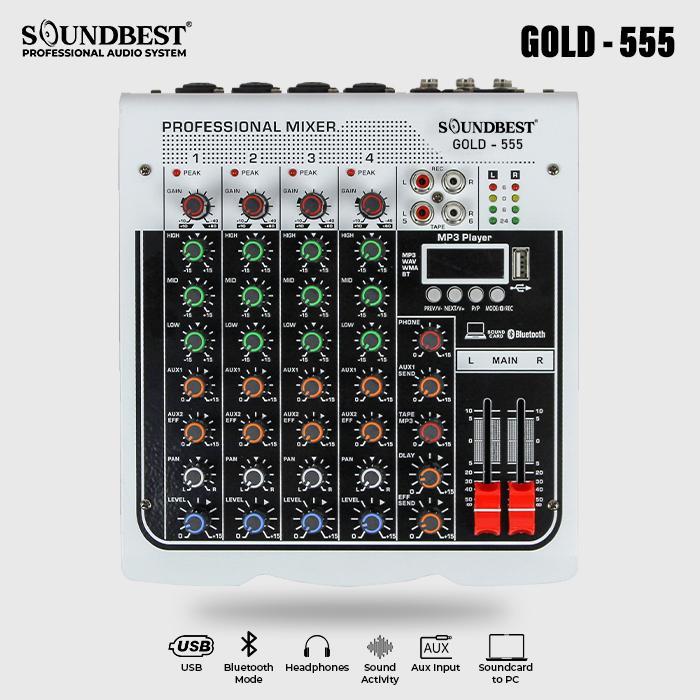 MIXER AUDIO SOUNDBEST GOLD-555