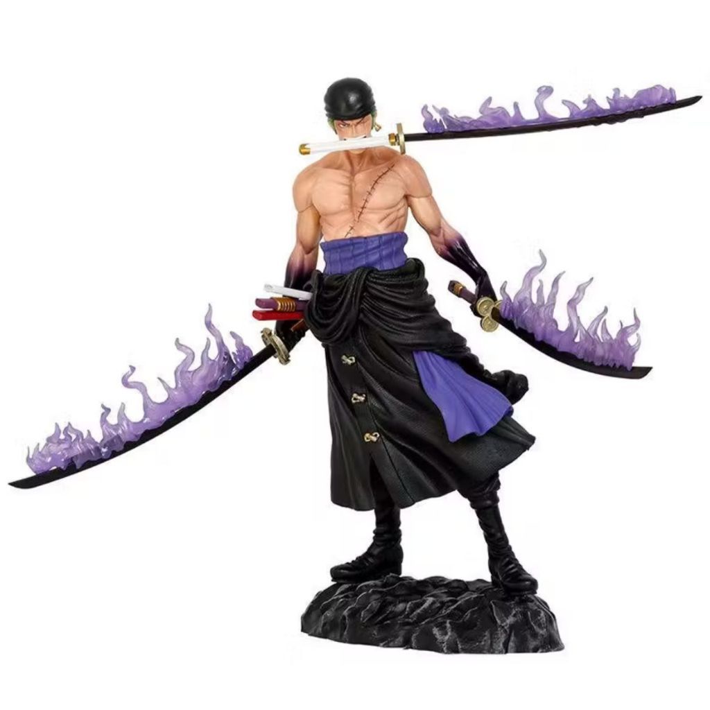 Statue One Piece Roronoa Zoro Standing Santoryu Design Recast / Zoro