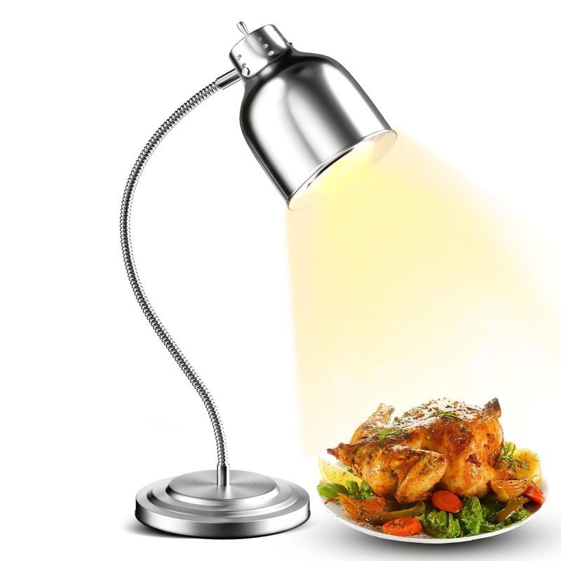 DRIP5588 - Stainless Steel Food Warmer Light Heat Lamp Electric Untuk Catering Restoran Original
