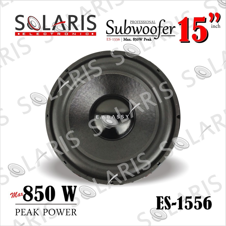 SUBWOOFER 15 In DOUBLE COIL DOUBLE MAGNET Embassy ES-1556