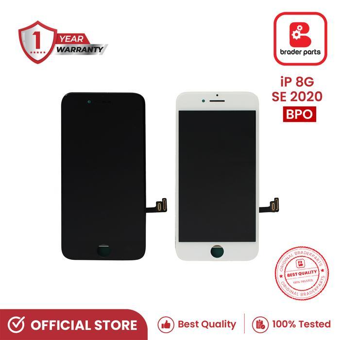 Brader Parts Layar LCD Fits With iPhone 8 | 8G | iPhone SE 2020 - Original, Black