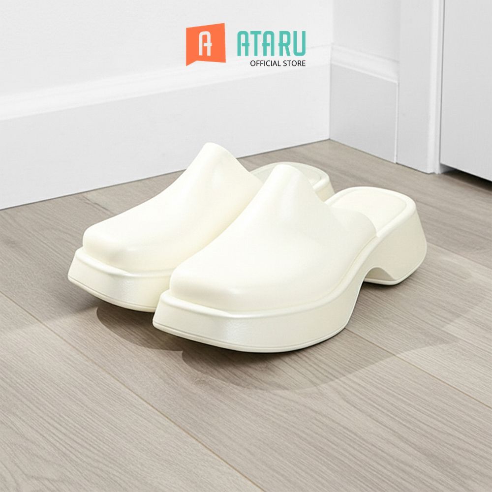 Ataru Ukuran 37 Sandal Wanita Clogs Pearl - Silver Women Slipper Sendal Kasual Outdoor Indoor Alas K