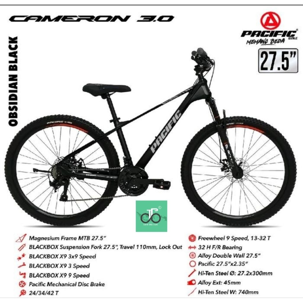 Sepeda MTB 27.5" / 26" Pacific Cameron 3.0 NEW 3 (26an / 27.5an)