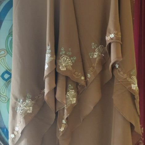 JNS HIJAB kerudung/khimar ceruty babydoll bordir syari