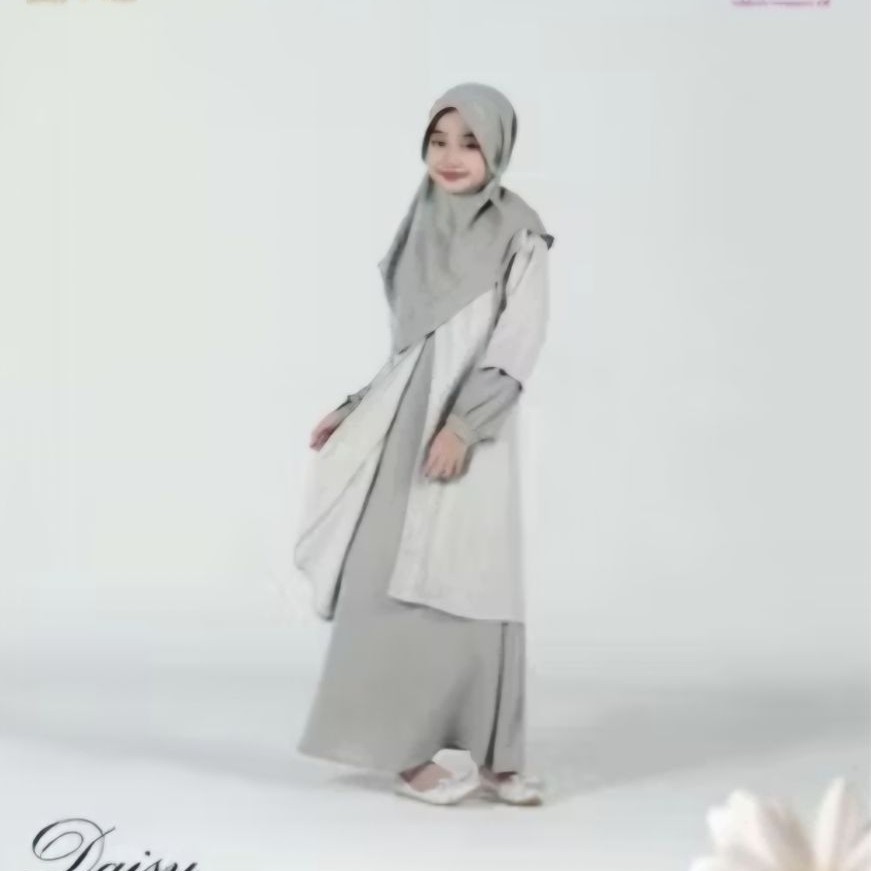 Gamis Nibras Daisy Olive  P9  LD 76