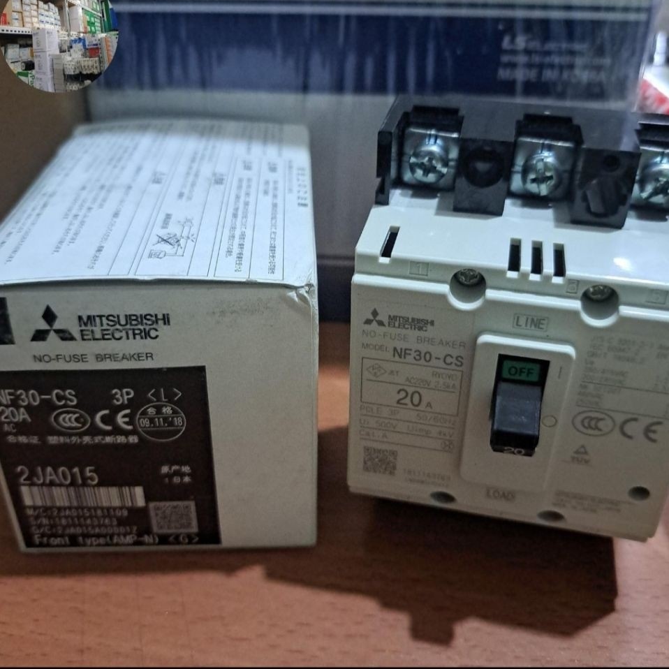 MCCB/NFB MITSUBISHI NF30-CS 3P 20A ORIGINAL