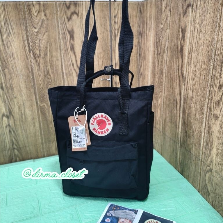 NEW - Original Kanken Totepack "Black" / Tas Ransel Slempang Kanken