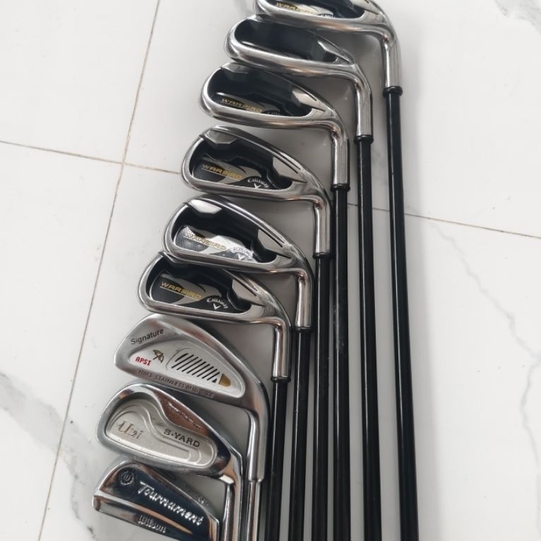 Iron Set Callaway Warbird Graphite Original Second/Bekas Bonus Iron 2, 3, 4 dan Tas Golf