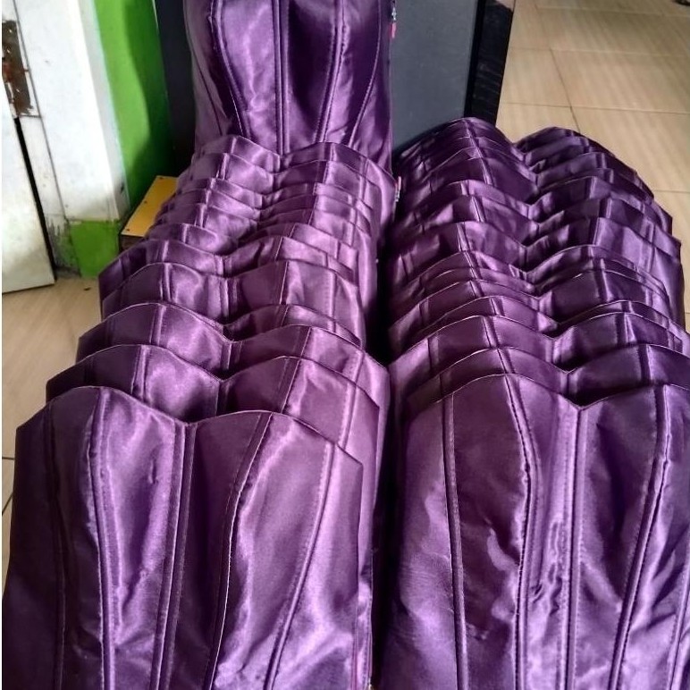 Longtorso Kamisol Bustier Kemben Satin Kebaya tulang 10