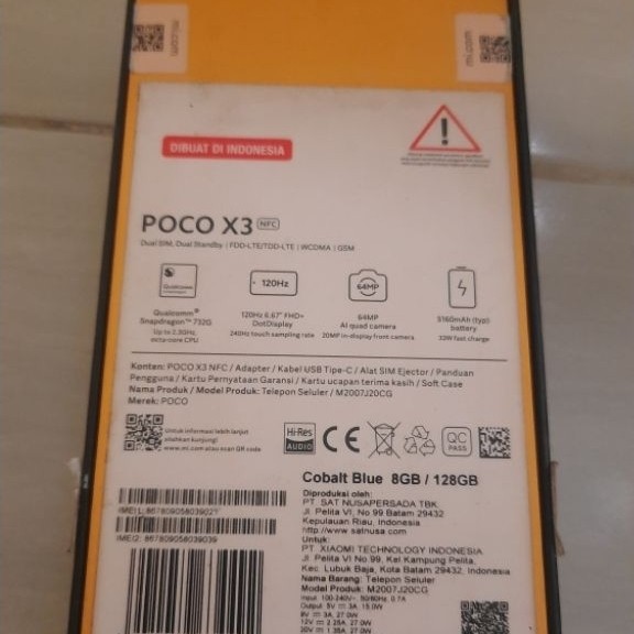 dus hp poco x3 nfc ram 8/128