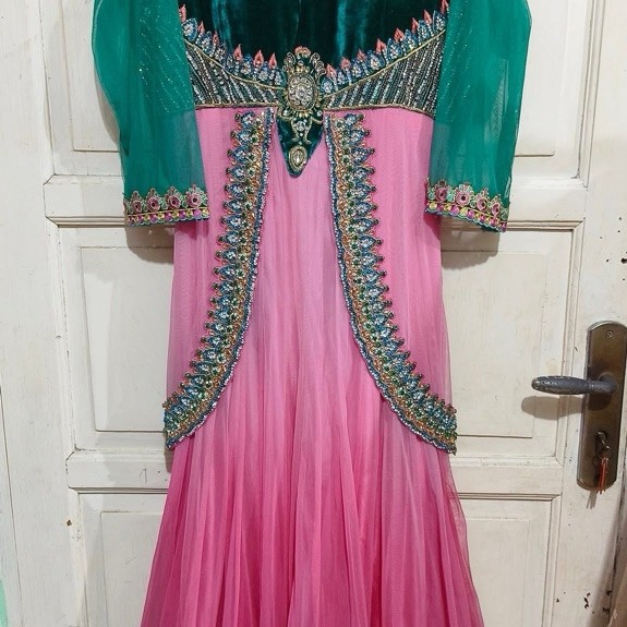 anarkali Swarovski set selendang Preloved lehenga saree India