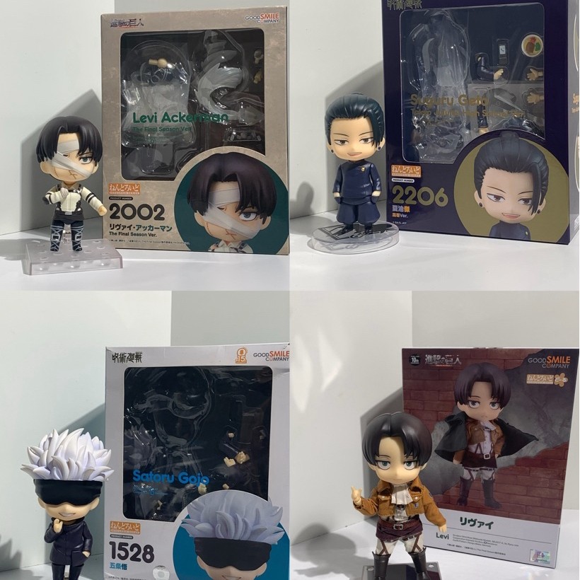 [OFFICIAL MERCH - BIB] nendoroid doll levi ackerman, gojo, geto JJK jujutsu kaisen AOT attack on tit