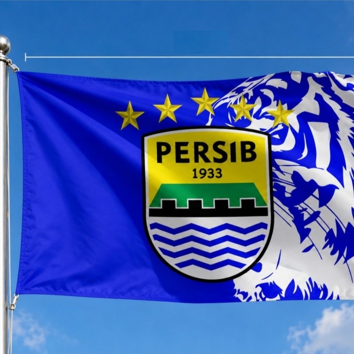 Giant Flag Persib Maung Bandung ukuran Big 1.5meter x 2.5meter
