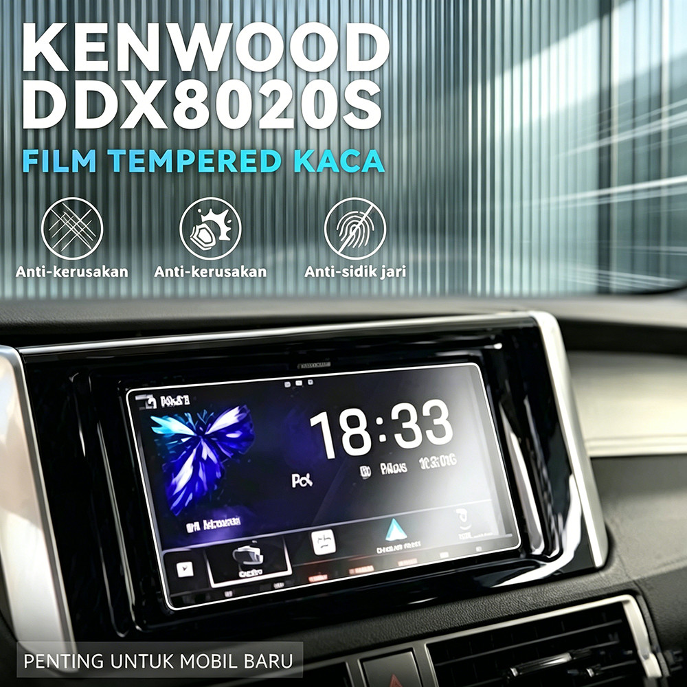 Luxevex tempered glass  Kenwood ddx8020s High quality clear bening anti statica esd tempered glass A