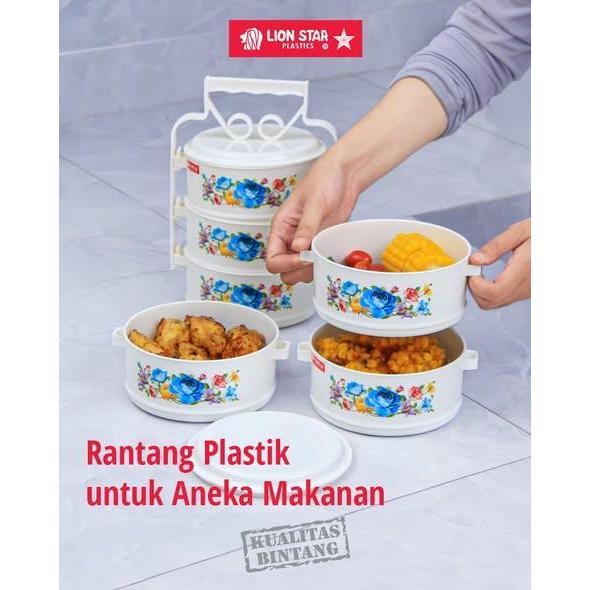 MICTON Lion Star R-9 Food Carrier 15 cm 3 Susun Rantang Makan Wadah Bekal Bertingkat BPA Free Food G