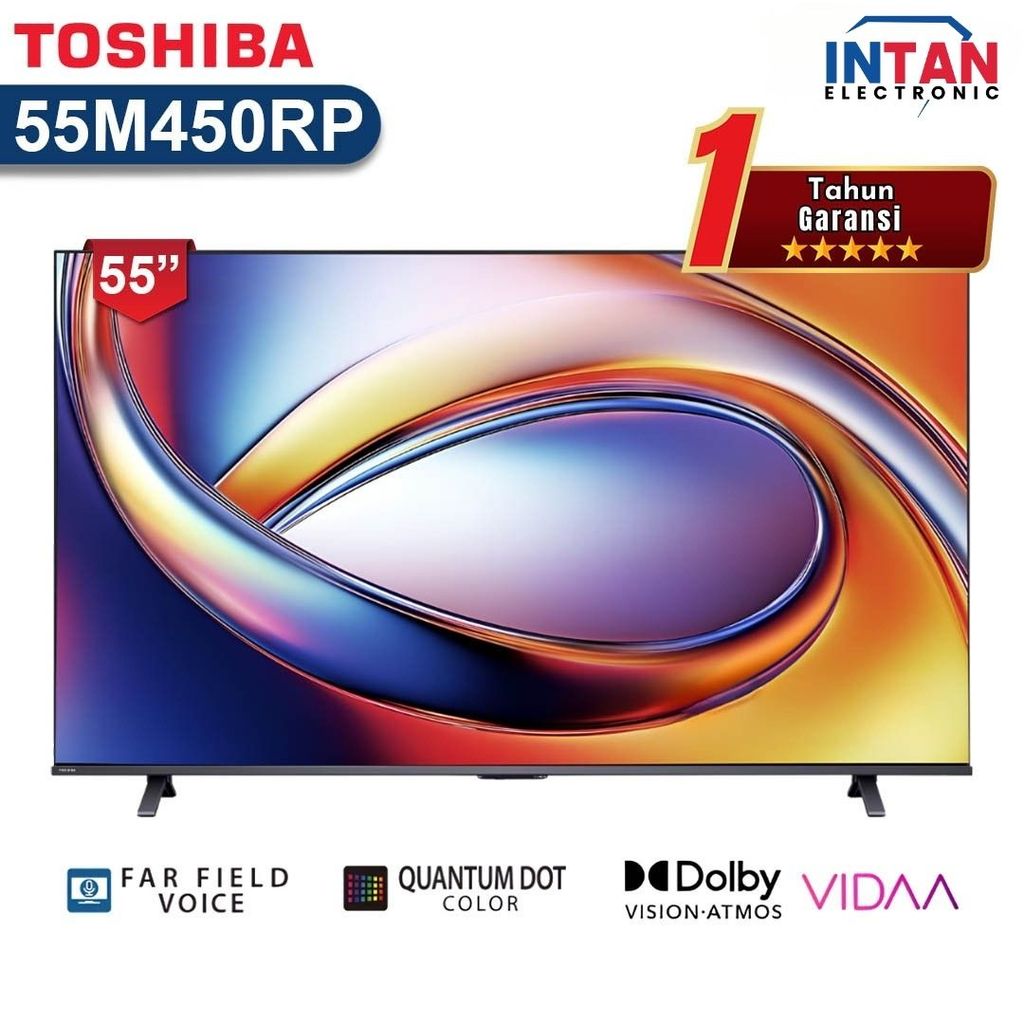 TOSHIBA QLED 55 INCH 55M450RP 4K SMART TV MEDAN