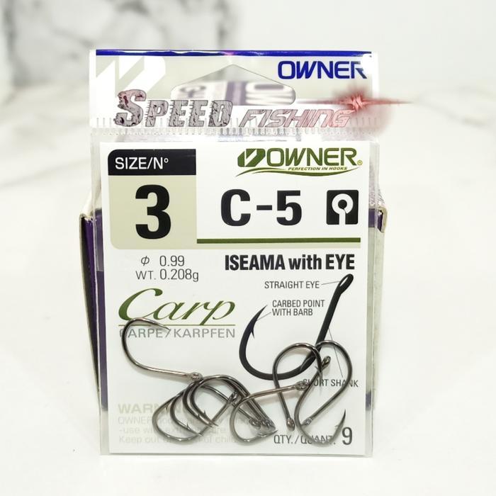 Arsya Gallery Fishing | Hook Owner Iseama C 5 Kail Owner Iseama Carp with Eye - 4