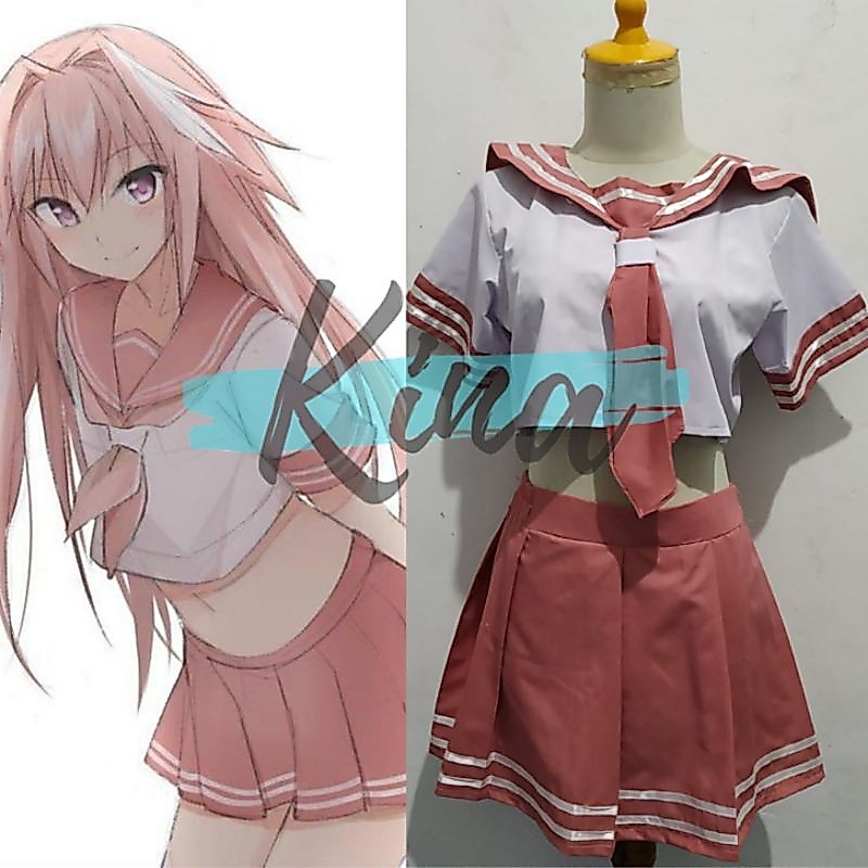 TERLARIS Fate Grand Order/Astolfo Seifuku Cosplay Costume Anime READY