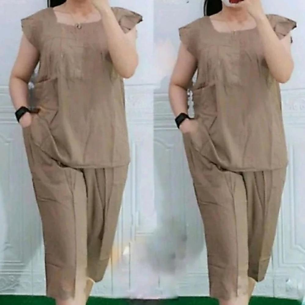 Promo Baru Setelan Bangkok Wanita Jumbo7/8//Onset Baju Bangkok Wanita Kekinian Korean Stylee