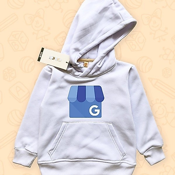 Jaket Hoodie Anak KIDS Google My Business Logo