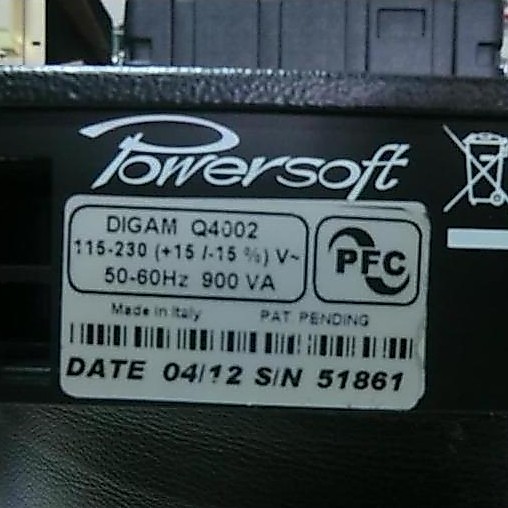 Powersoft DAM Q4002 4-channel power amp