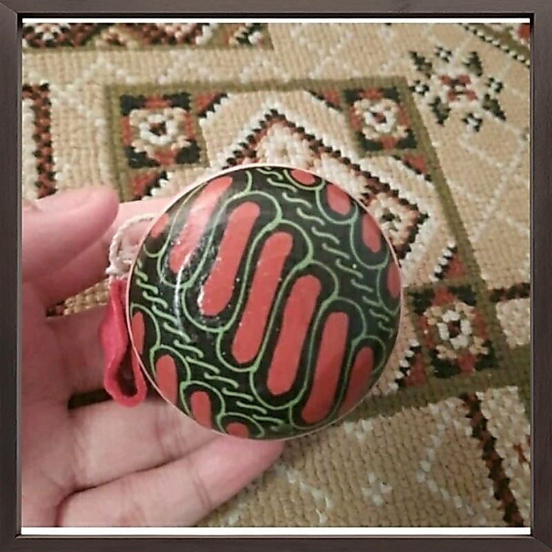 Bisa COD Mainan anak tradisional jadul yoyo kayu batik kwalitas super murah harga satuan perpcs yoyo