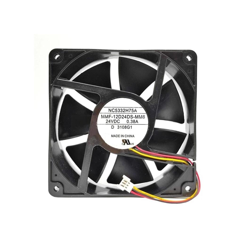 Cooling Fan MMF-12D24DS-MM6 NC5332H75A DC 24V 0.36A 12cm 12038 120*120*38mm 3-Wires