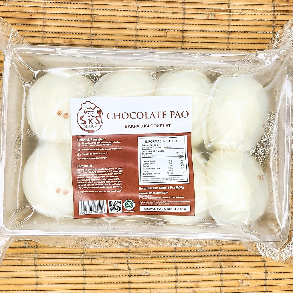 Dimsum Bakpao Cokelat SKS Frozen - isi 8 pcs