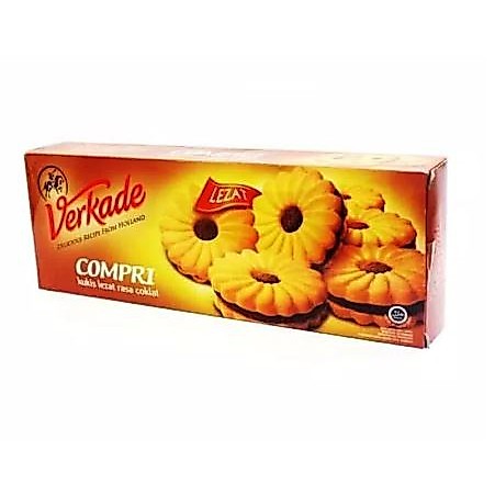 [HALAL] Verkade Compri Chocolate Biscuits 160gr Cookies Rasa Cokelat Coklat