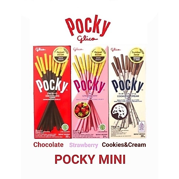 Pocky Mini / Pocky Pack / Pocky /Glico Pocky / Pocky Strawberry / Pocky Chocolate / Pocky Cookies Cr