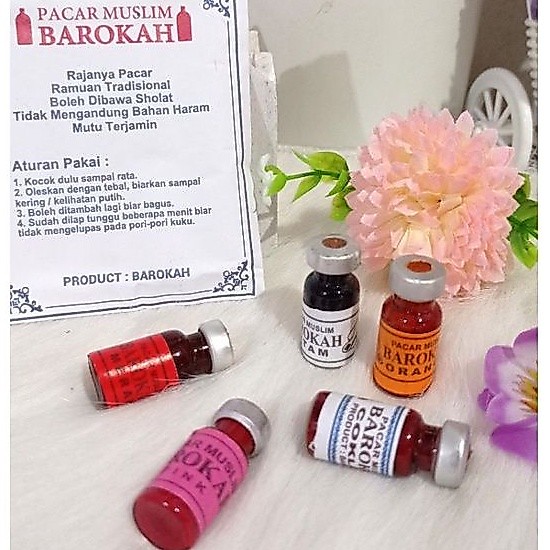 12botol kecil Pacar Muslim Barokah|Cat Kuku|Kutek Kuku