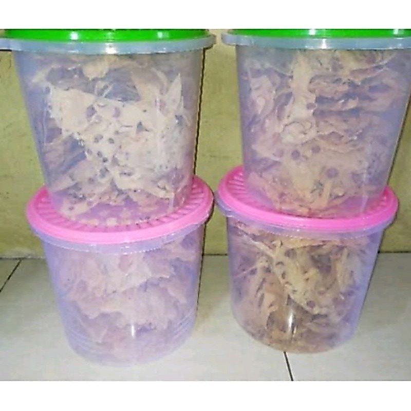 rempeyek kacang ukuran 5 liter full sudah sama toplesnya
