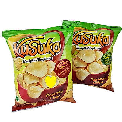 KUSUKA KERIPIK SINGKONG 20gr CASSAVA CHIPS AYAM MADU JAGUNG AMERIKA KARI AYAM MAKANAN RINGAN AMERICA