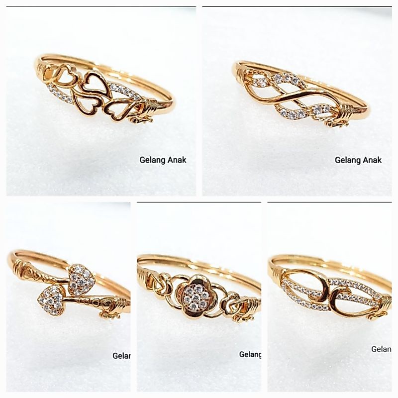 gelang bangkok anak lapis emas