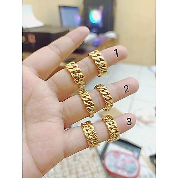 CINCIN RANTAI POLOS DAN MOTIF QS23
