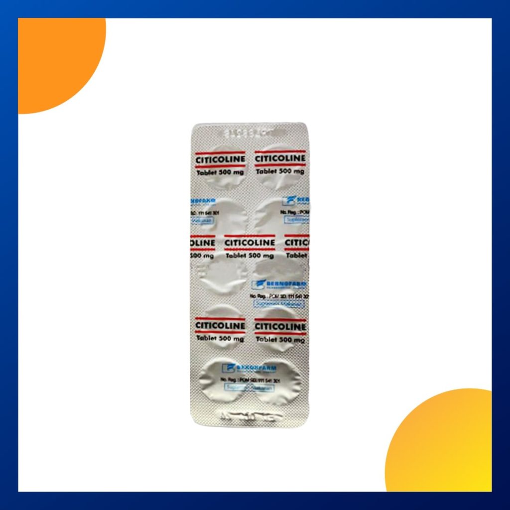 Citicoline Bernofarm 500 Mg Strip 10 Tablet