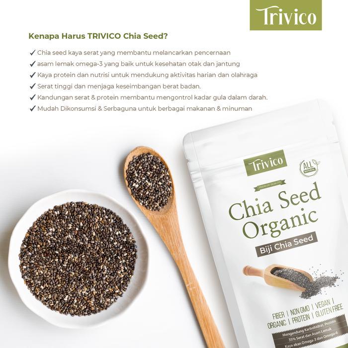 Trivico | Chia Seed | Chia Seed Organik | Chia Seed Premium | Biji Chia | Chia | Black Chia Seed | C