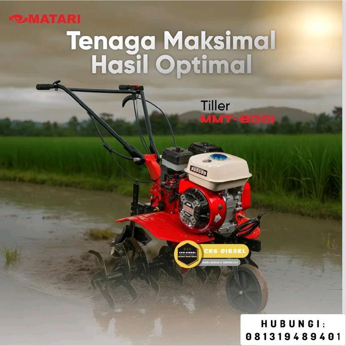 Traktor Mini Tiller Bajak Sawah Dan Ladang Matari MST 800i 8hp
