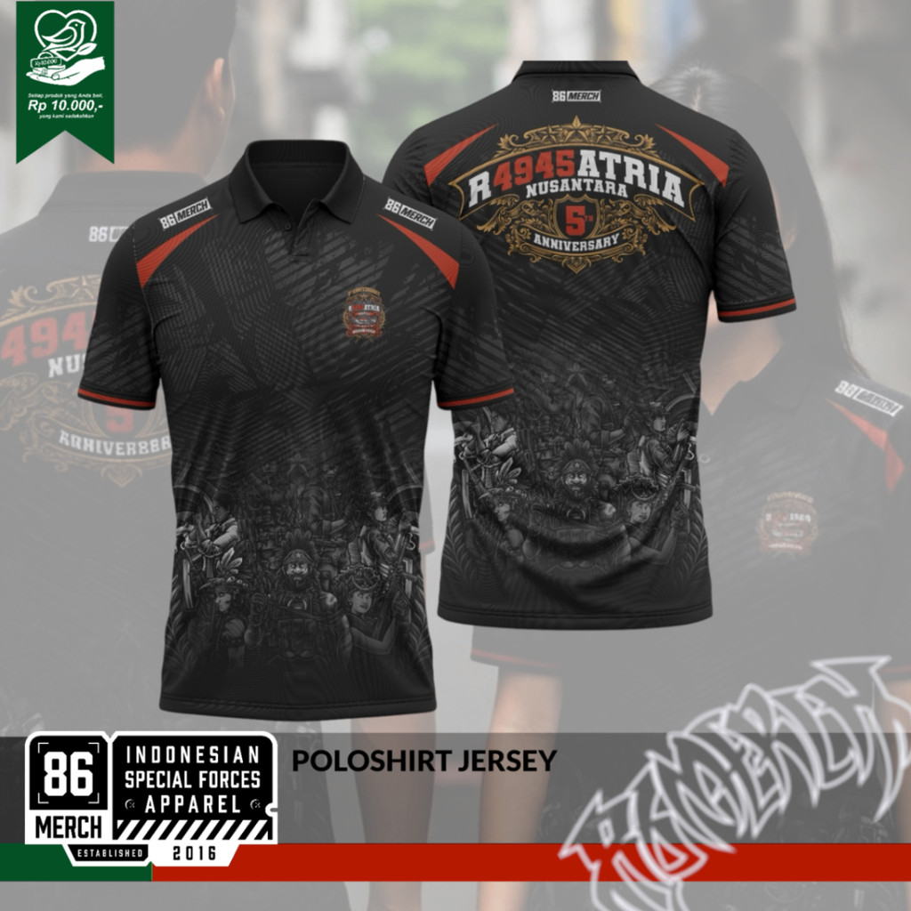 POLOSHIRT JERSEY R4945ATRIA 5th ANNIV