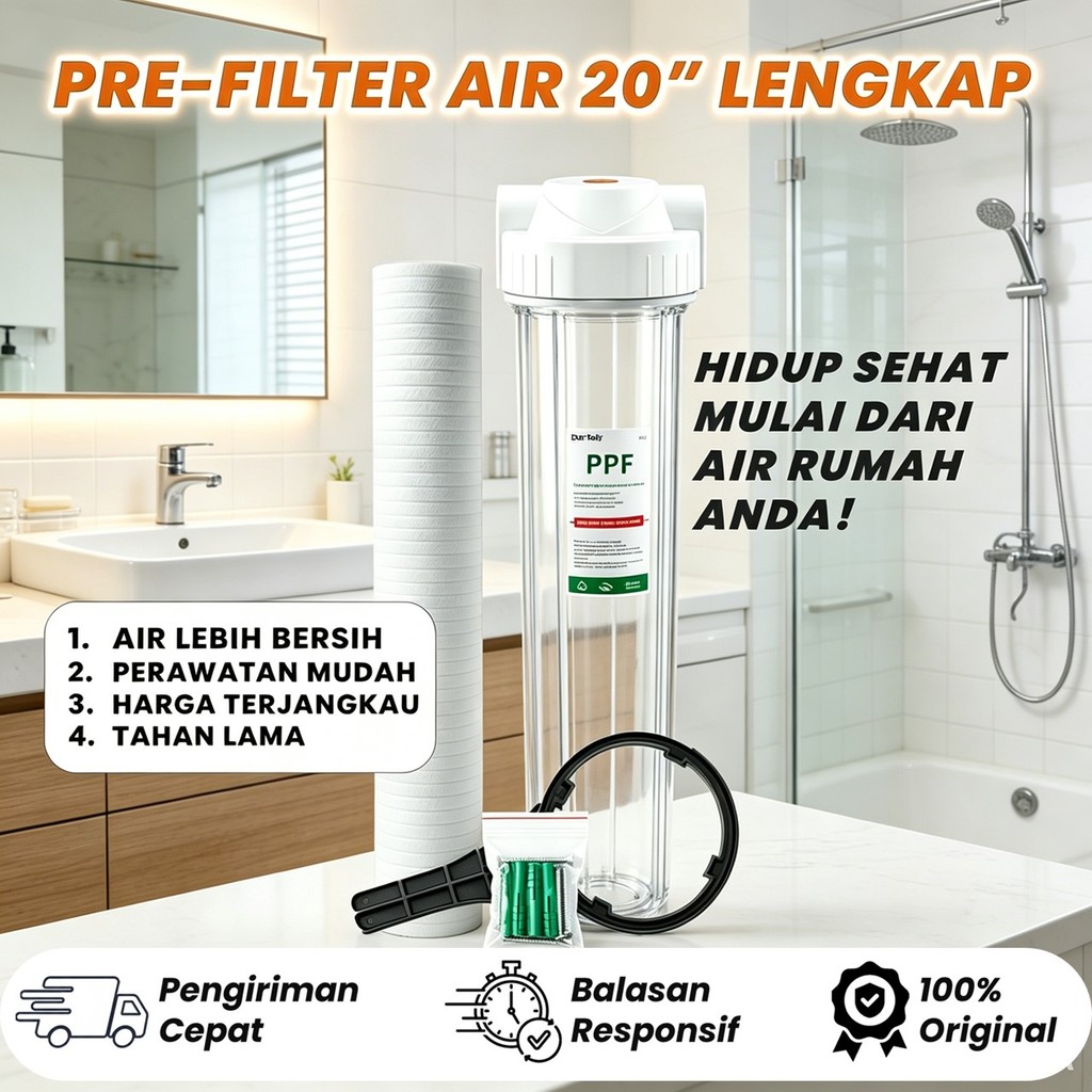 HOUSING FILTER AIR  20" + Filter PPF 5 Micron