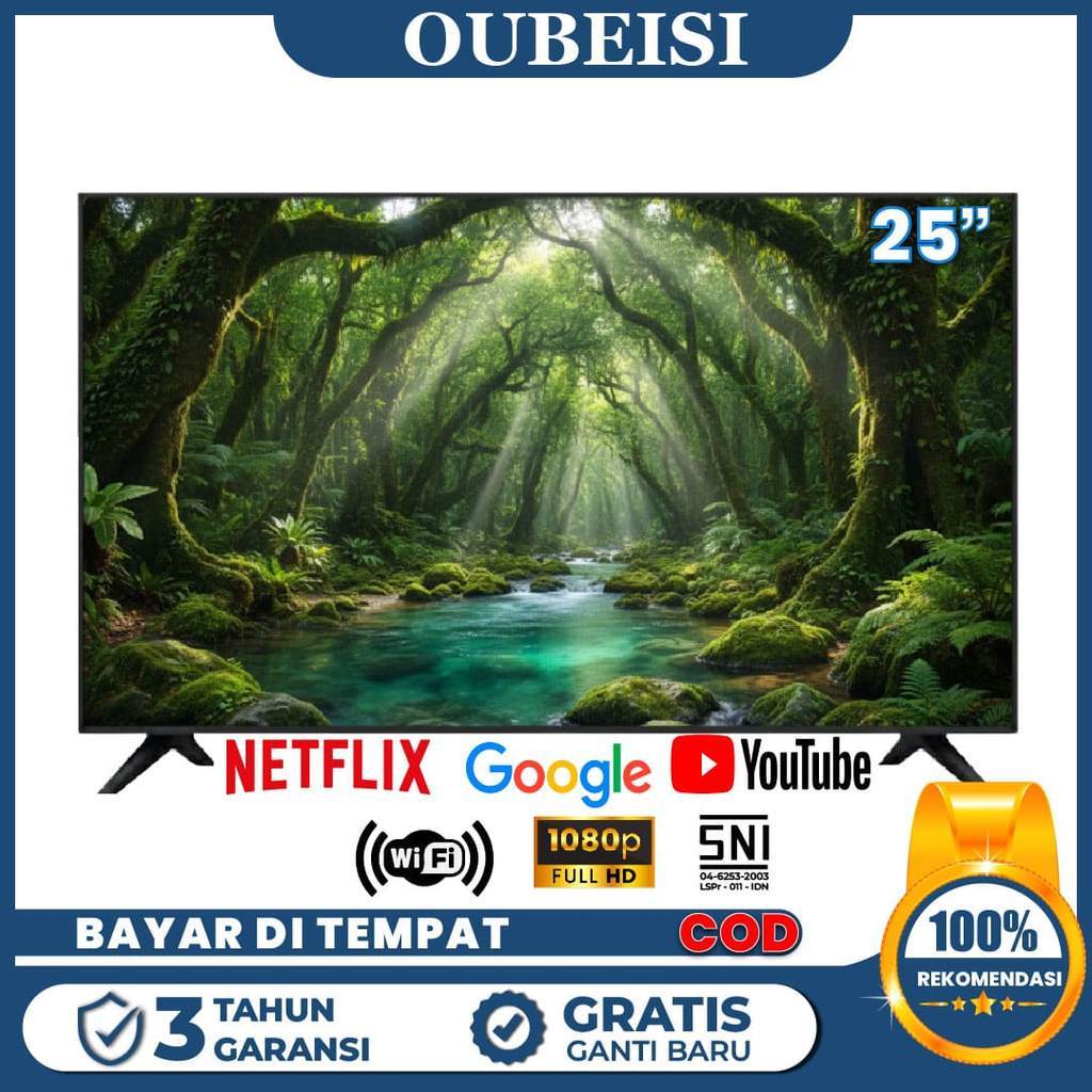 GP OUBEISII TV  24/25 inch Smart TV LED  Android 11.0 FHD