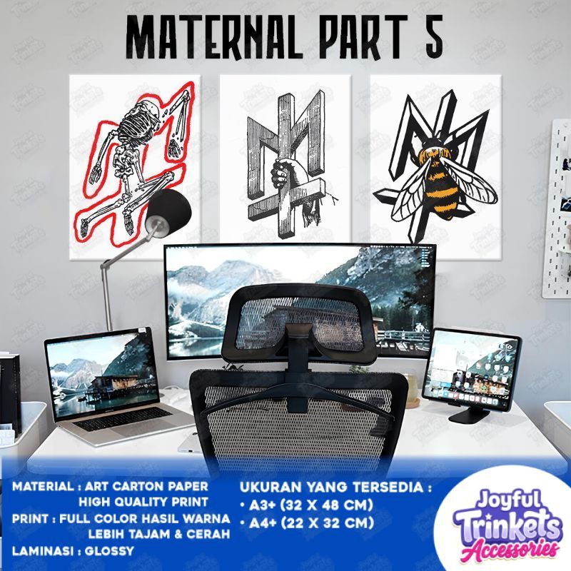 (Part 5) Poster Brand MATERNAL DISASTER - Wallpaper Poster Dinding Aesthetic - Dekorasi Kamar Tidur
